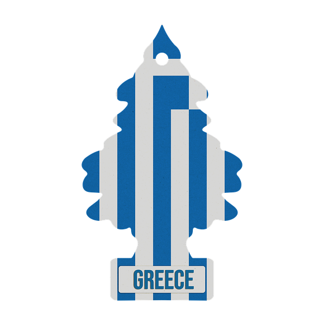 Free air freshener greece flag logo illustration