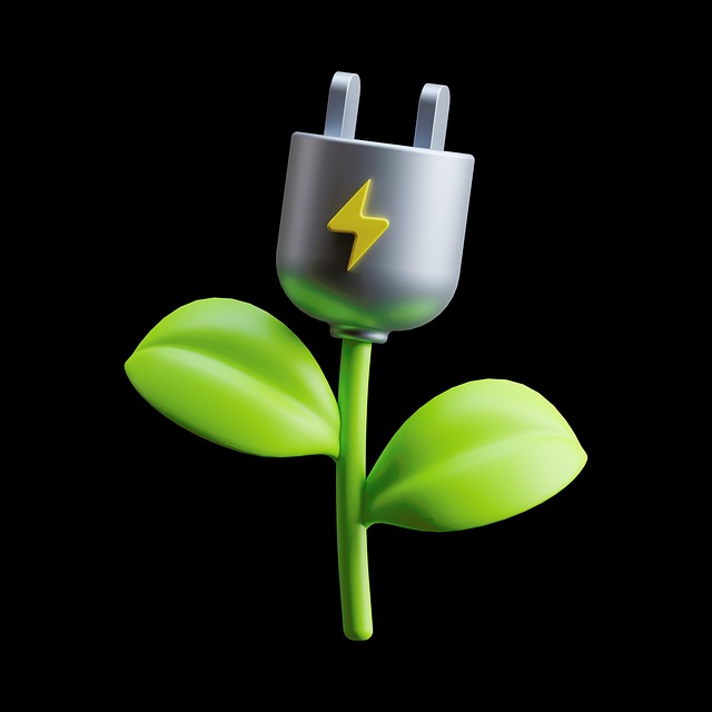 Free energy electricity green electricity illustration