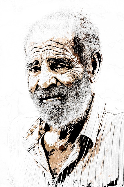 Download free HD stock image of Old Man Elderly Man Free old man elderly man portrait illustration
