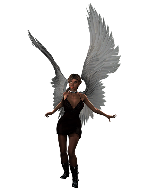 Free angel fairy woman illustration