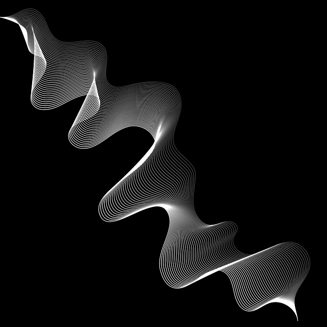 Wellen, Schallwellen, Einfarbig, Linien