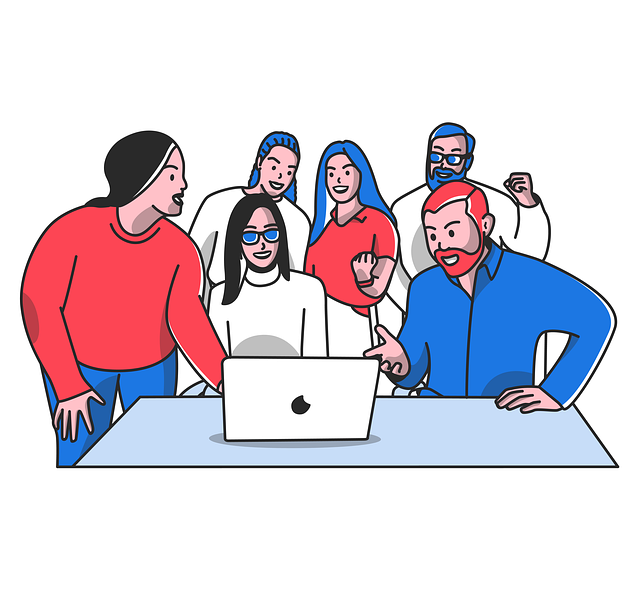 Free business meeting coworkers illustration