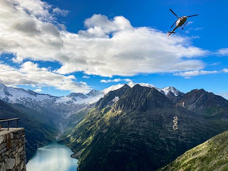 Free Helicopter Mountains photo and picture