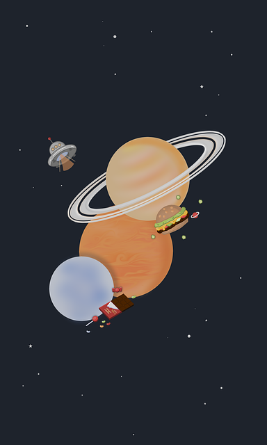 Galaxis, Universum, Planeten, Saturn