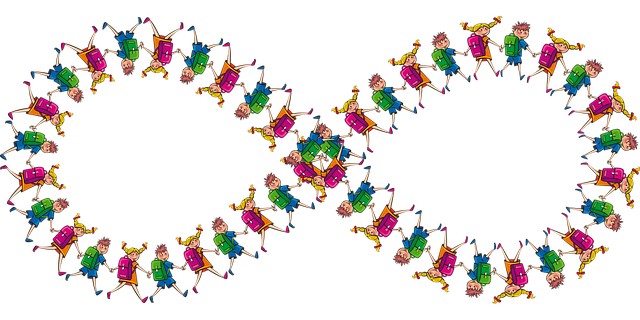 Free kids infinity symbol children illustration