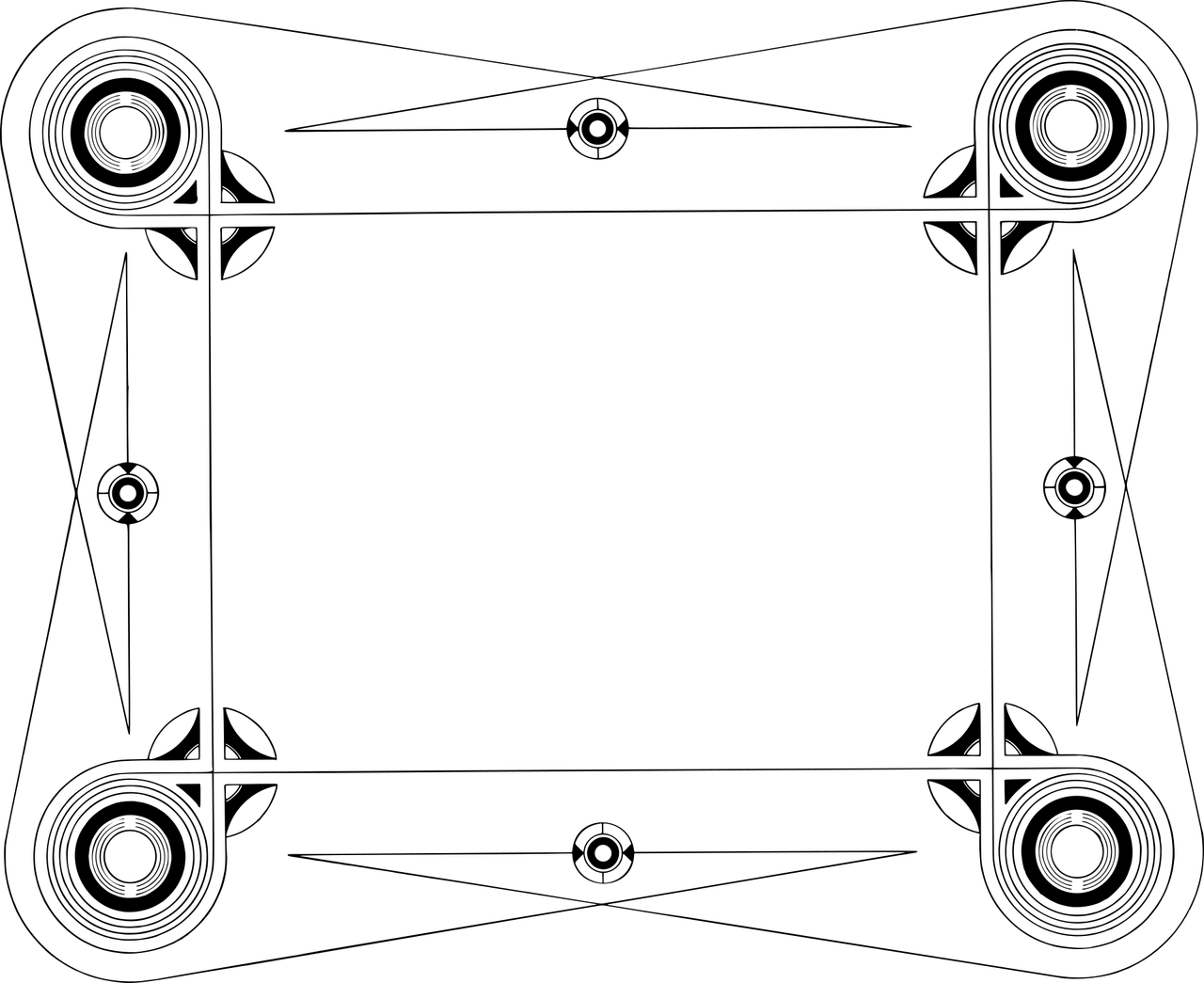 Design, Rahmen, Saum, Geometrische Kunst