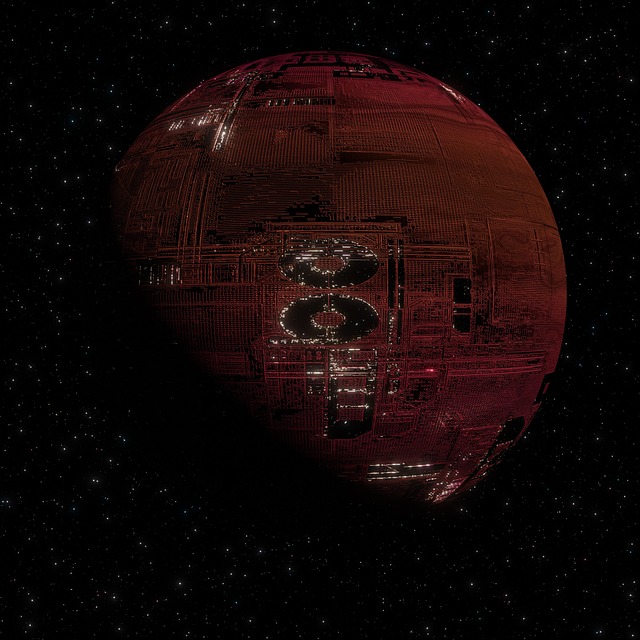 Free space station spaceship space exploration illustration
