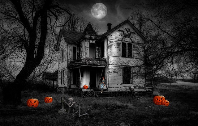 Free halloween chilling pumpkins illustration