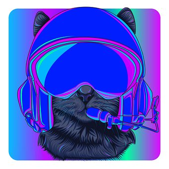 Kot, Pilot, Zwierzę Domowe, Cyberpunk