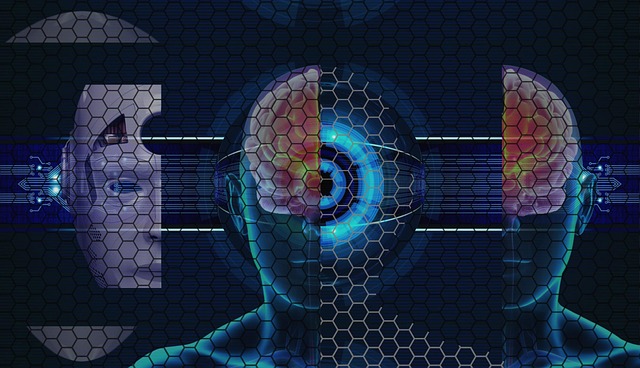 Free eye scan iris vision illustration
