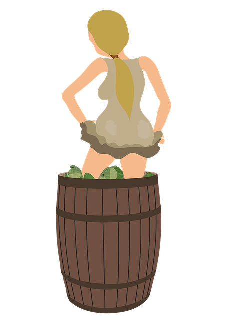 Free cabbage whipping barrel illustration