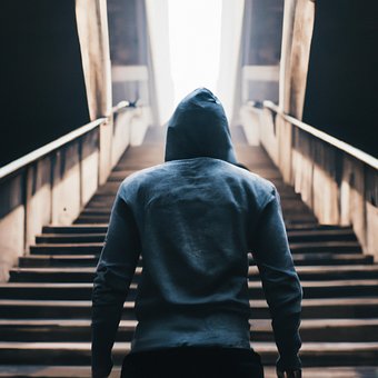 Hombre, Sudadera Con Capucha, Chaqueta