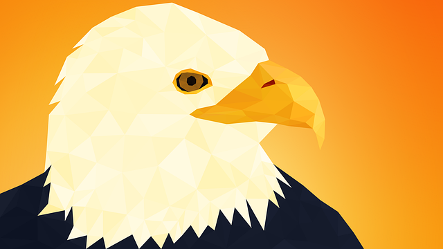 Free eagle bald eagle low poly illustration