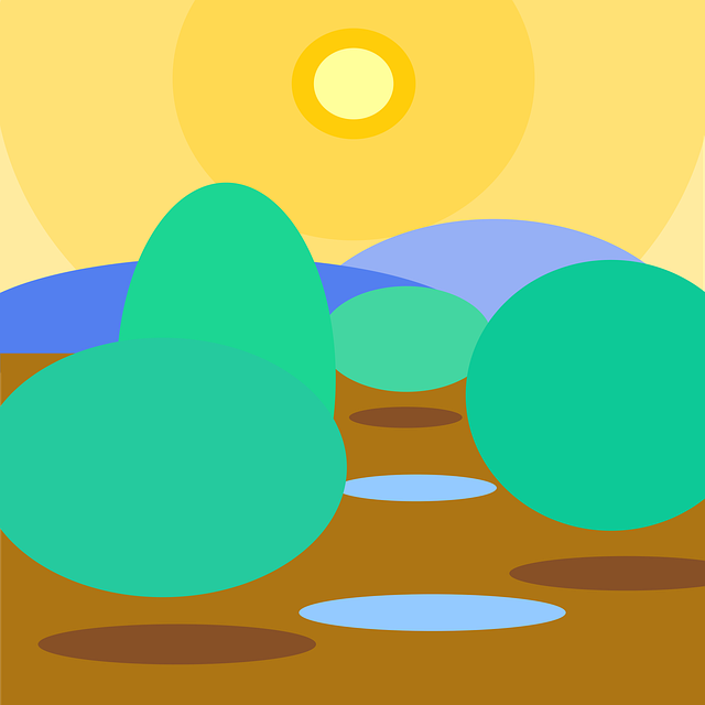 Free Olive Trees Minimalist vector and picture