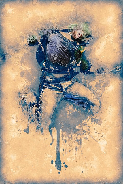 Free break dance hip hop man illustration