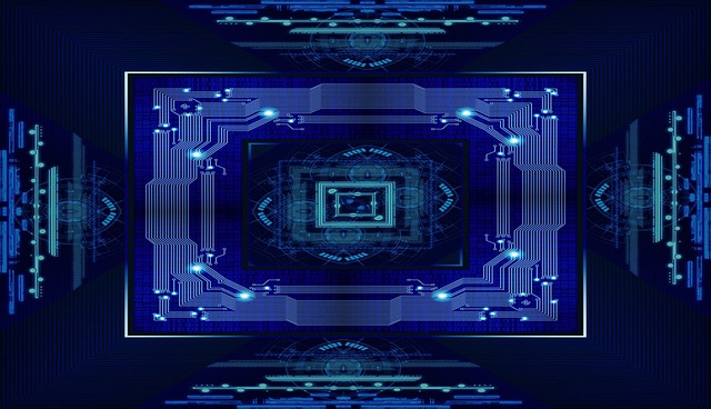 Free geometric art retina vision illustration