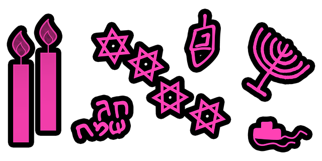 Free happy holidays tefillin judaism illustration
