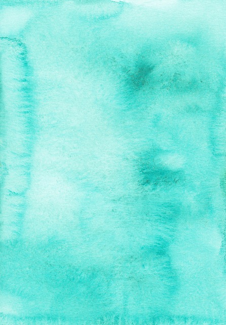Turkis, Søgrøn, Gradient, Ombre, Akvarel