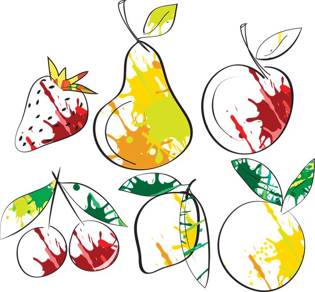 Free Fruits Sketch vector and picture