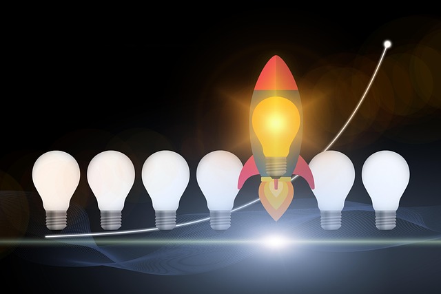 Free rocket skills lightbulb illustration