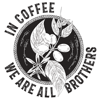 Café-Logo, Kaffee, Retro-Abbildung