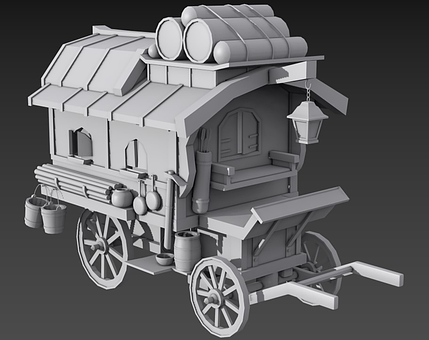 Free Cart Fantasy illustration and picture
