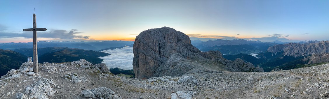 Berge, Felsen, Steine, Panorama, Alpen