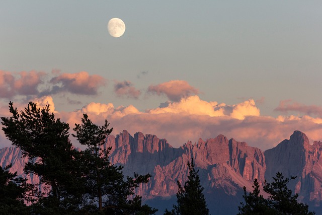 Pôr Do Sol Lua Cheia Panorama - Foto gratuita no Pixabay - Pixabay