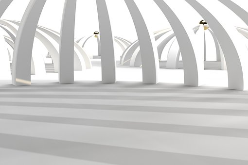 Bílé Sloupy, Architektura, Stíny
