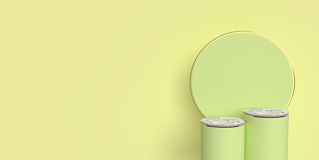Free podium pastel colours product display illustration