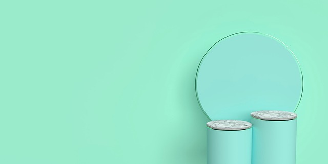 Free podium pastel colours product display illustration