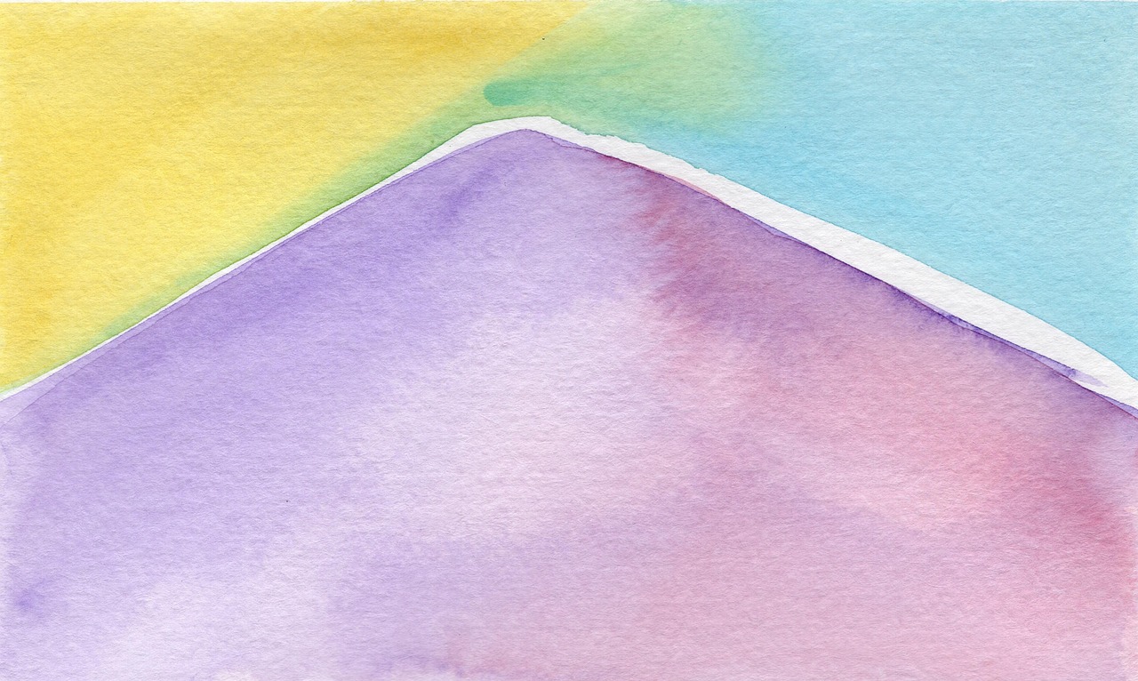 Free colour gradient watercolor illustration