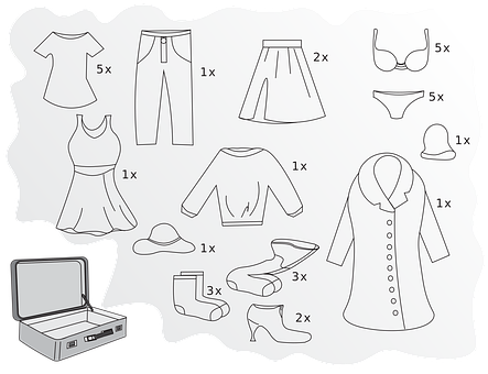 Free Holiday Clothes vector and picture