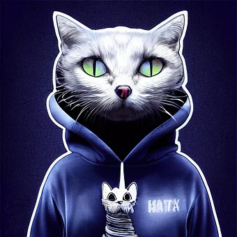 Gato, Bicho De Estimação, Hoodie