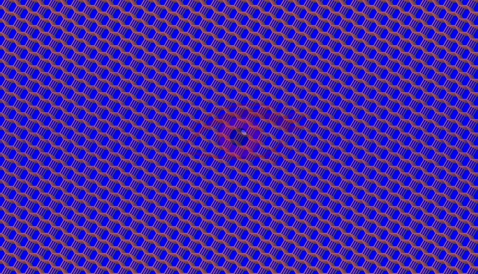 thumbnail interactive-video image 1 of Illusion Honeycomb Bent Pattern Stencil - 8.5x11 Inch - For Art, Craft, DIY Projects - Fast Free Shipping 1 of 2