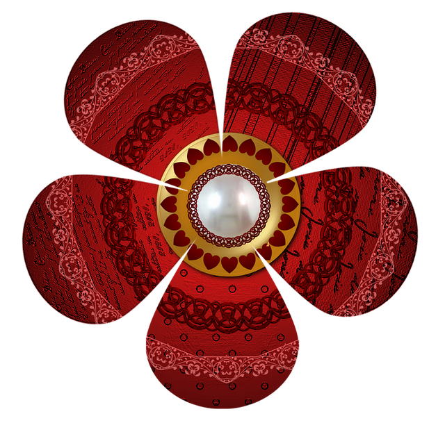 Download free HD stock image of Lace Jewellery Free lace jewellery petals illustration