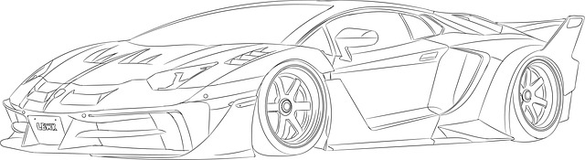 Free lamborghini aventador svj illustration