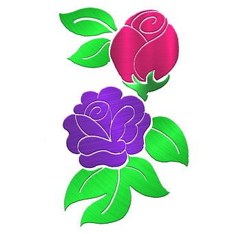Blumen, Rose, Liebe, Design, Digital
