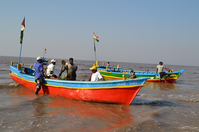 Free Fishing Boats Beach photo and picture
