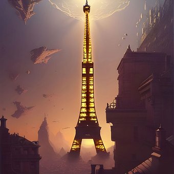 Arte Digital, Torre Eiffel, Fim Do Mundo