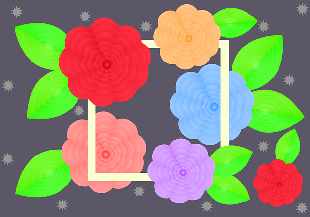 Blumenrahmen, Blumen, Natur