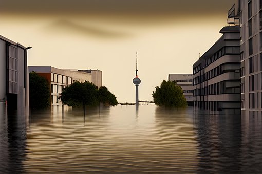 Klimaatverandering, Berlijn, Tsunami
