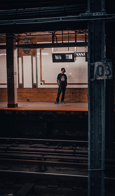 Metro, Nyc, Stanice, Nástupiště Vlaku