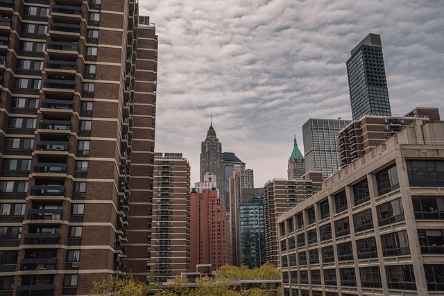 Nyc, Usa, Budovy, Manhattan