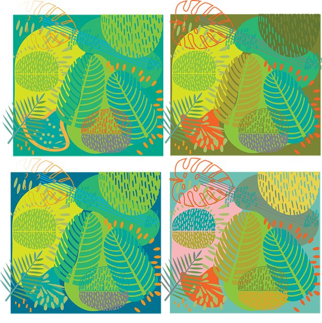 Free Leaves Leaves Pattern vector and picture