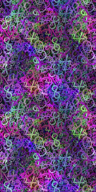 Free geometric pattern number pattern background illustration