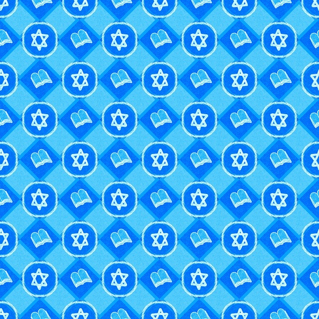 Free geometric pattern star of david book pattern illustration