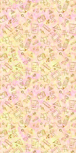 Free geometric pattern colorful pattern school doodles illustration