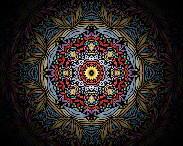 Download free HD stock image of Rosette Kaleidoscope Free rosette kaleidoscope floral pattern illustration