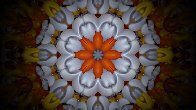 Download free HD stock image of Rosette Kaleidoscope Free rosette kaleidoscope floral pattern illustration